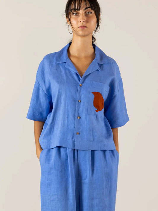 Blusa pijama lino