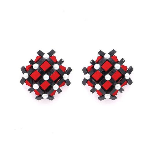 Lausett Pendientes Pearl Net Red DEIMOTIV