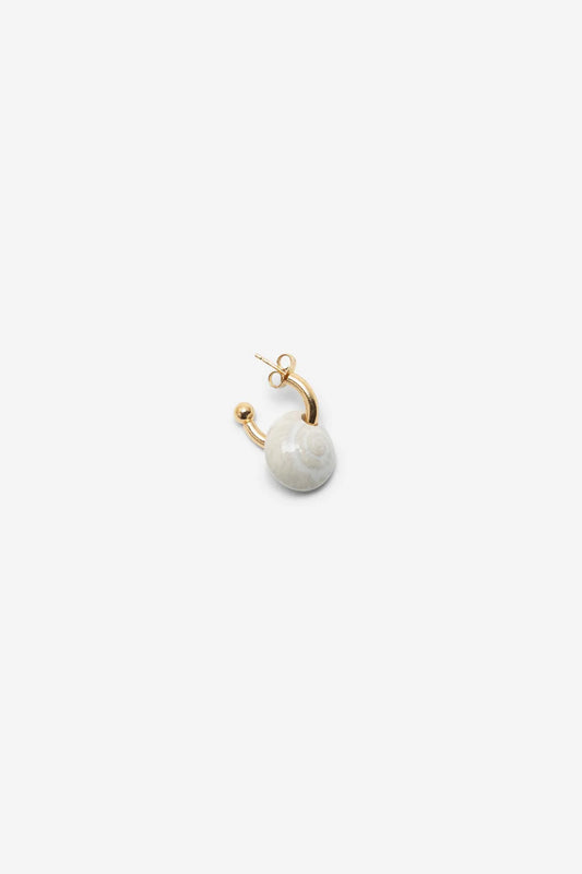 SNAIL MINI HOOP EARRING SINGLE