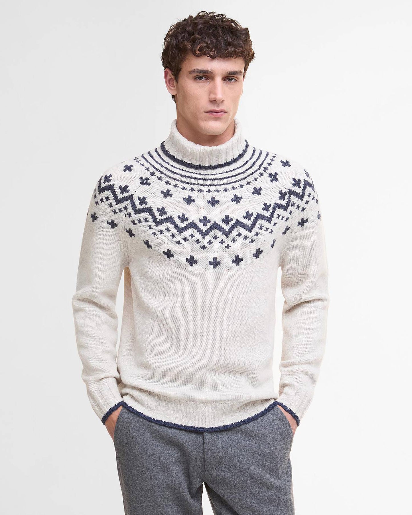 Hewton Fair Isle Roll Neck Jumper