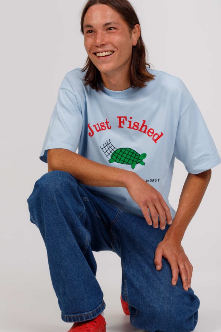 Nwhr Camiseta Unisex Just Fished DEIMOTIV