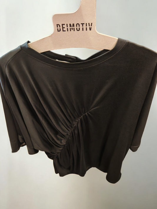 Top negro oversize