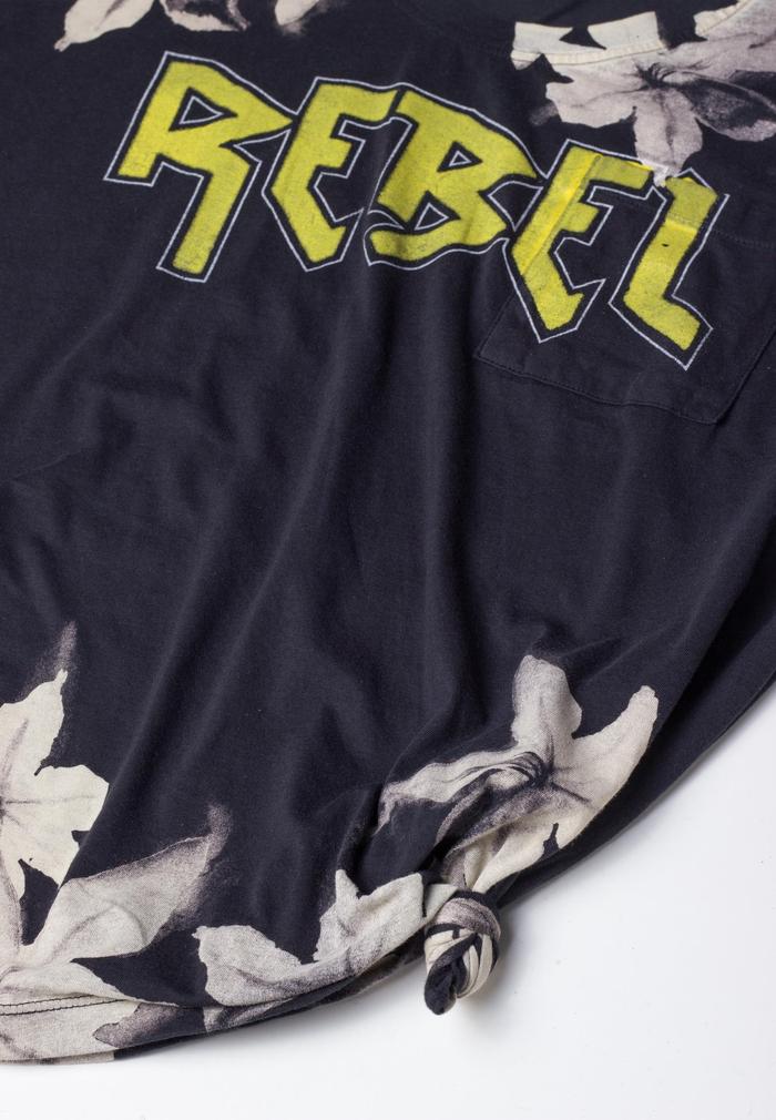 REBEL T-SHIRT WASHED BLACK DEIMOTIV