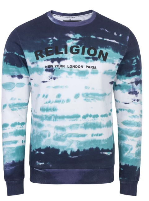 Religion Sudadera Psycho Navy Green DEIMOTIV