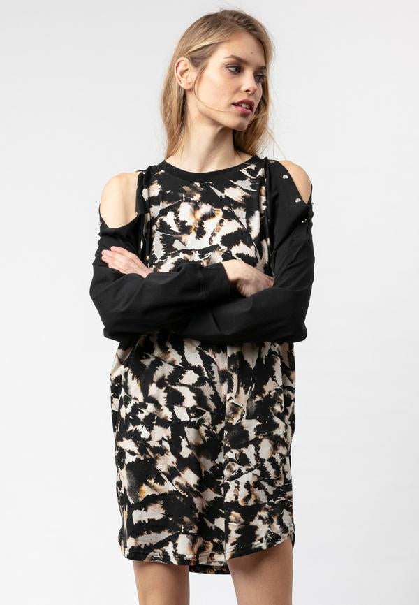 Religion Vestido Fury Down Print DEIMOTIV