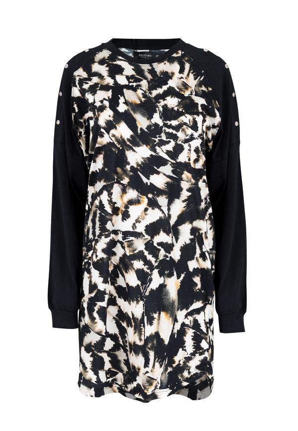 Religion Vestido Fury Down Print DEIMOTIV