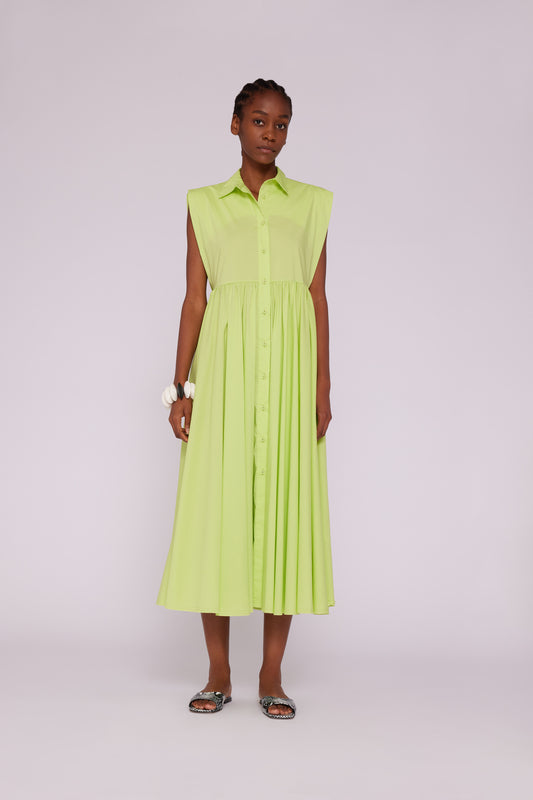 Vestido Midi popelin