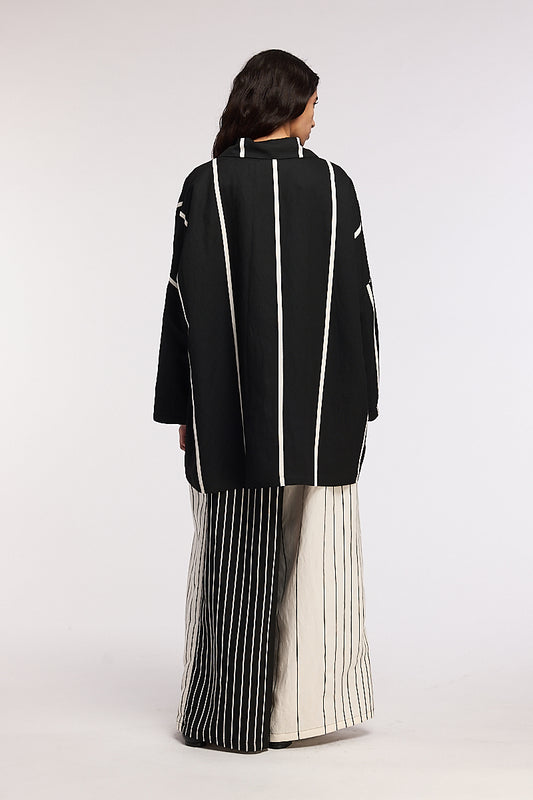 Chaqueta de lino oversize