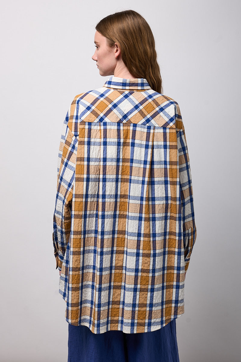 CAMISA OVERSIZE CUADROS