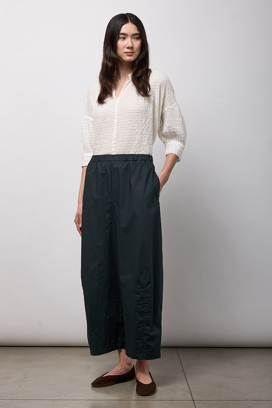 pantalon popelin verde eucalipto