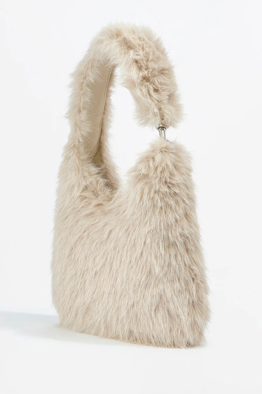 SMALL FAUX FUR TOTE