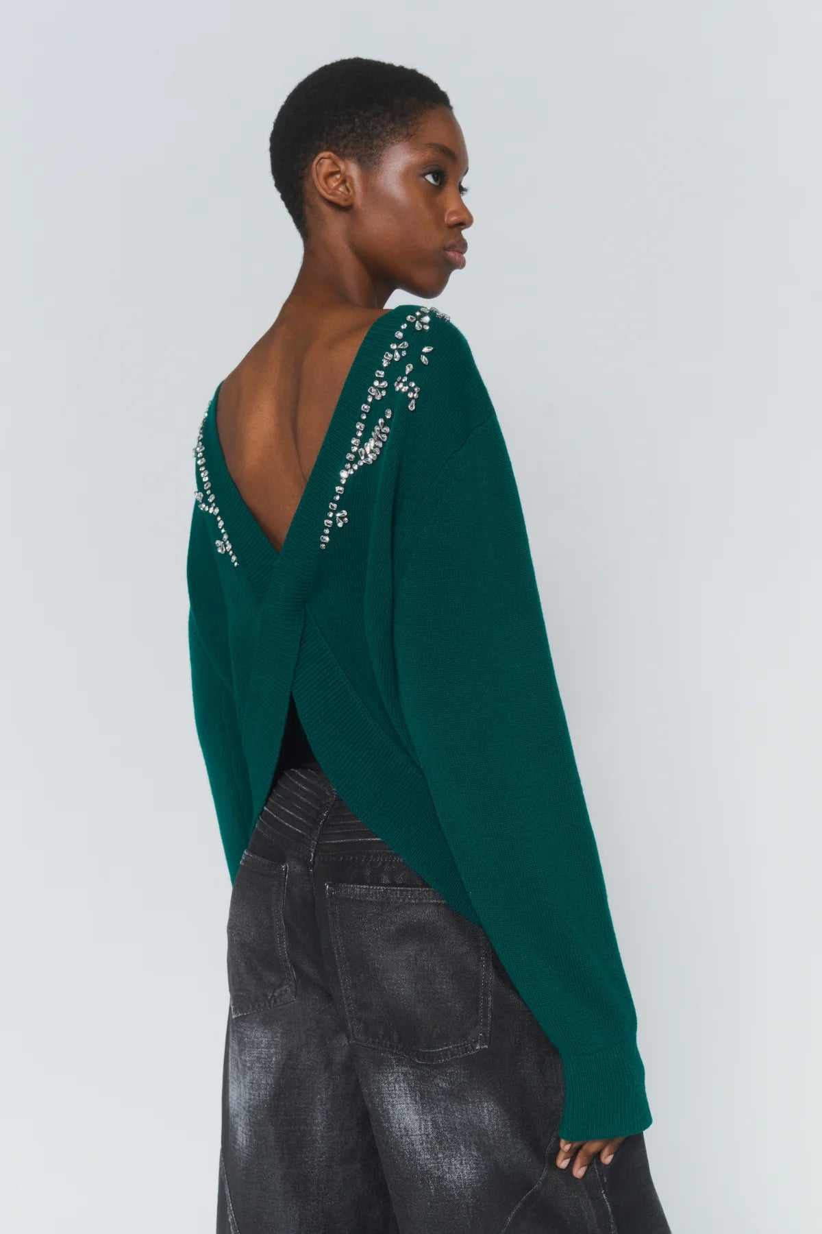 KNITWEAR WITH LOW-CUT BACK