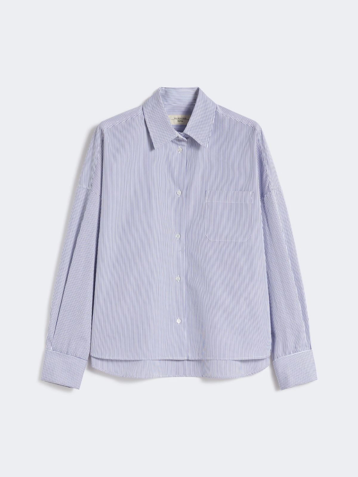 Oversized poplin shirt - NAVY
