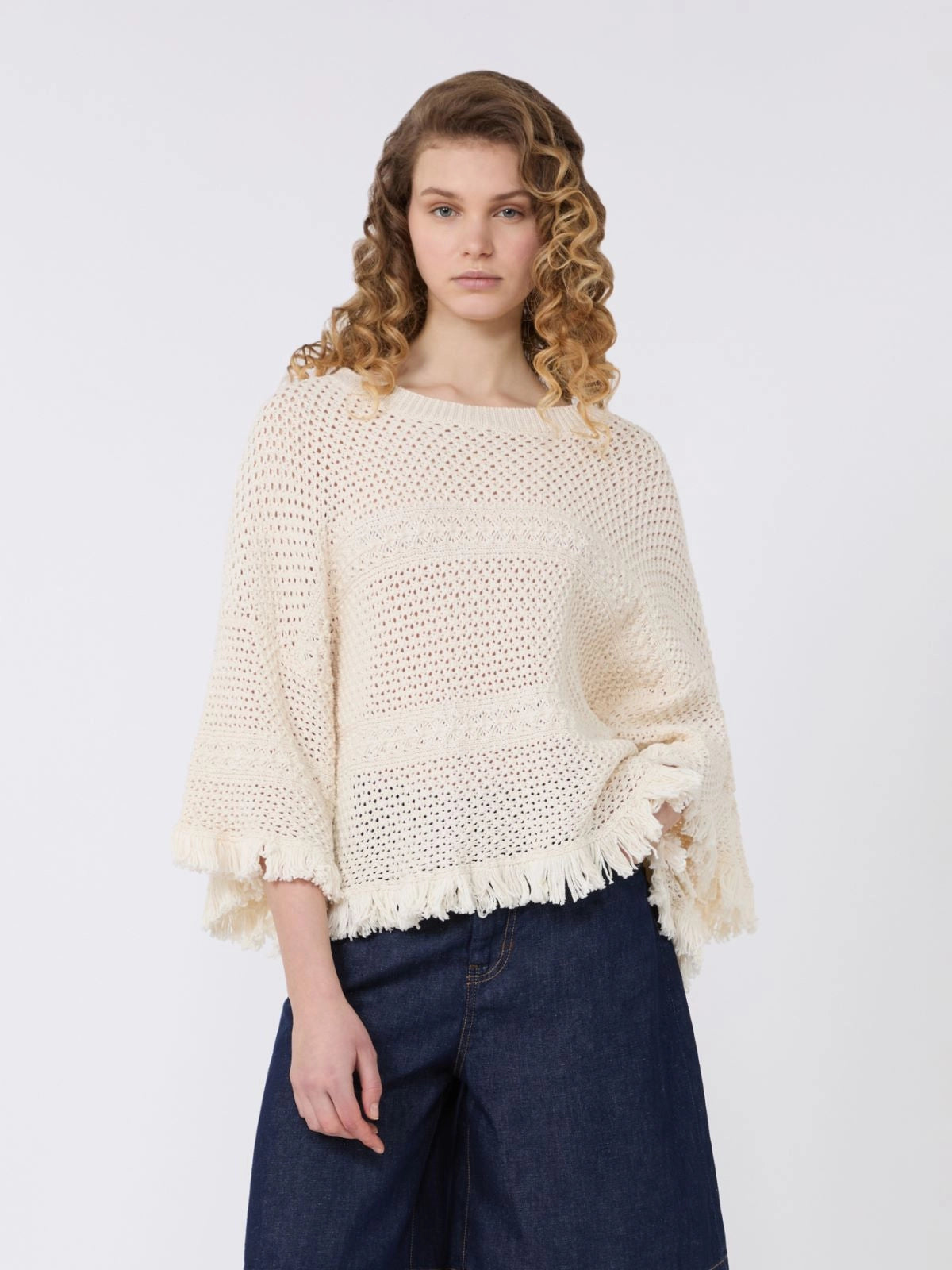 Jersey oversize de hilo de algodón