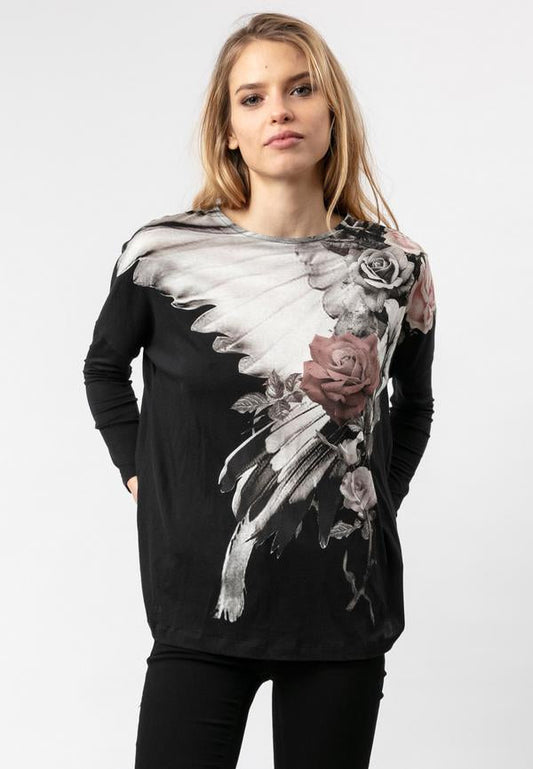 Wings Top Wings Print DEIMOTIV