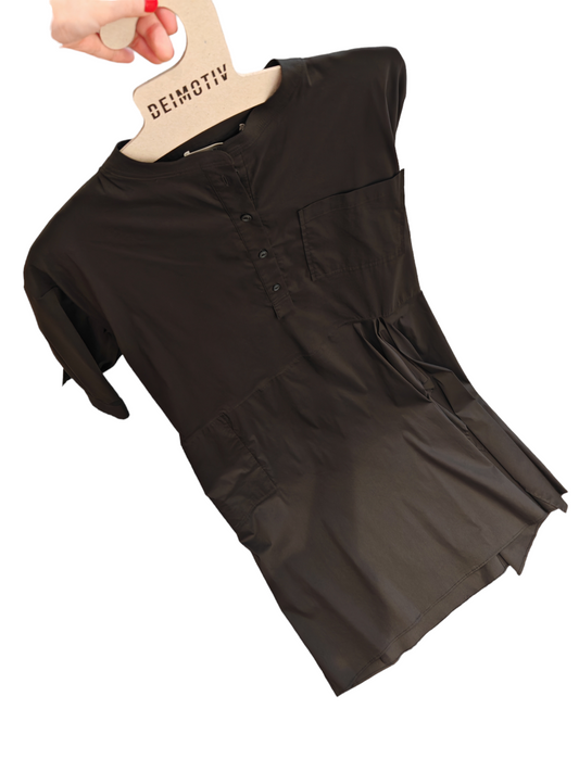 Vestido negro midi oversize