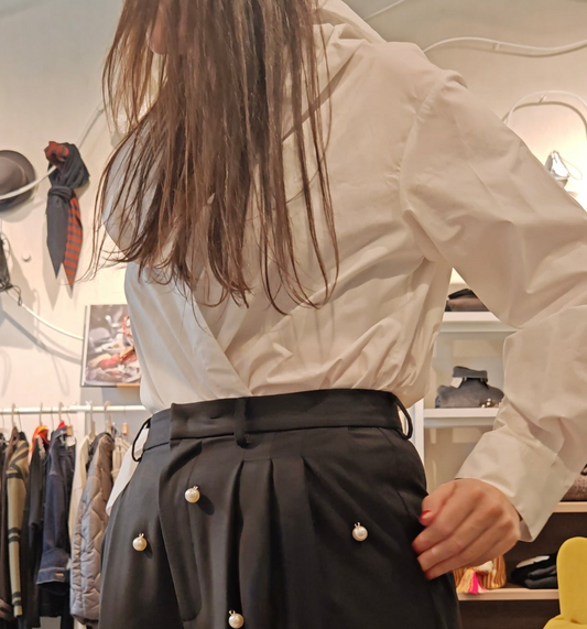 Body blusa popelin