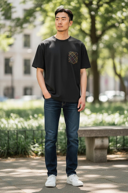 Tshirt Barbour bolsillo