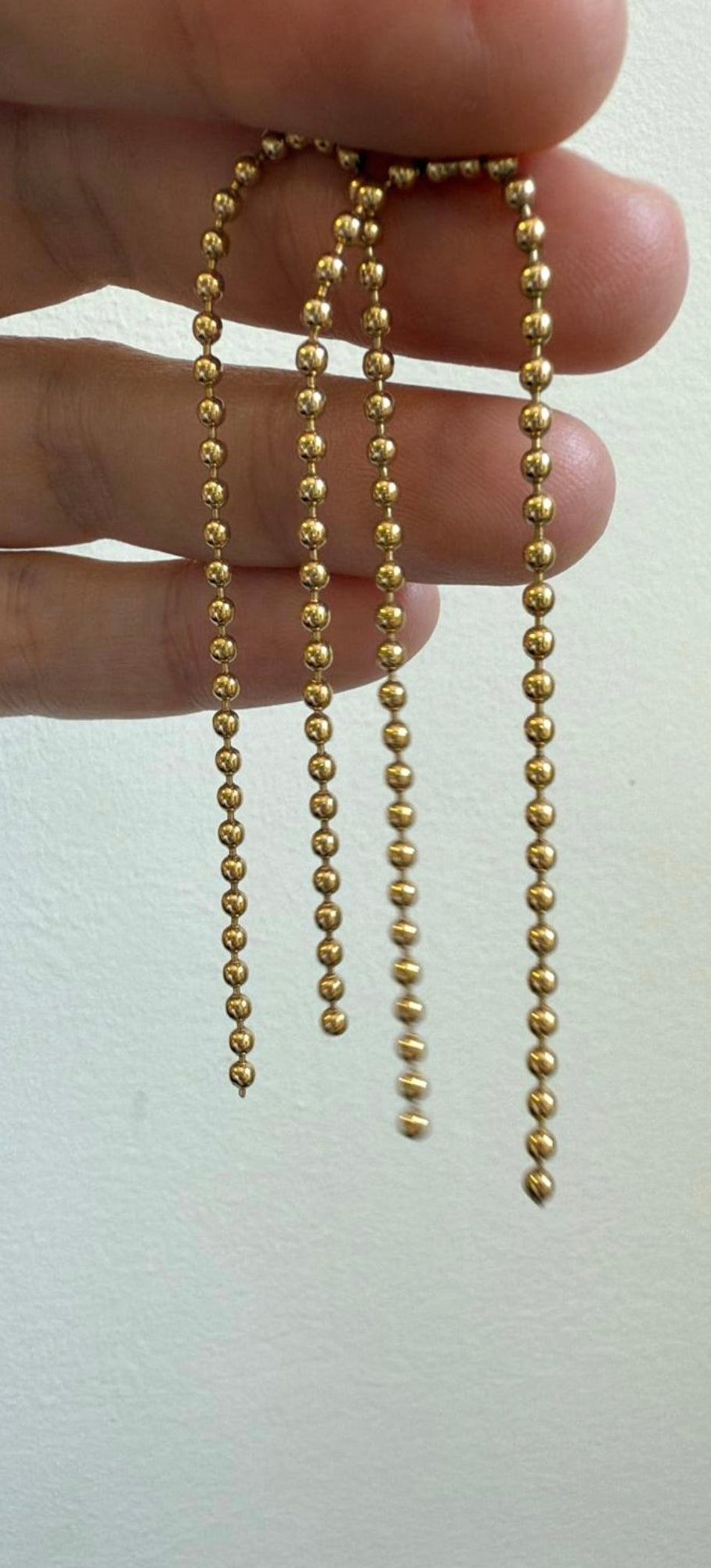 Pendientes cadena