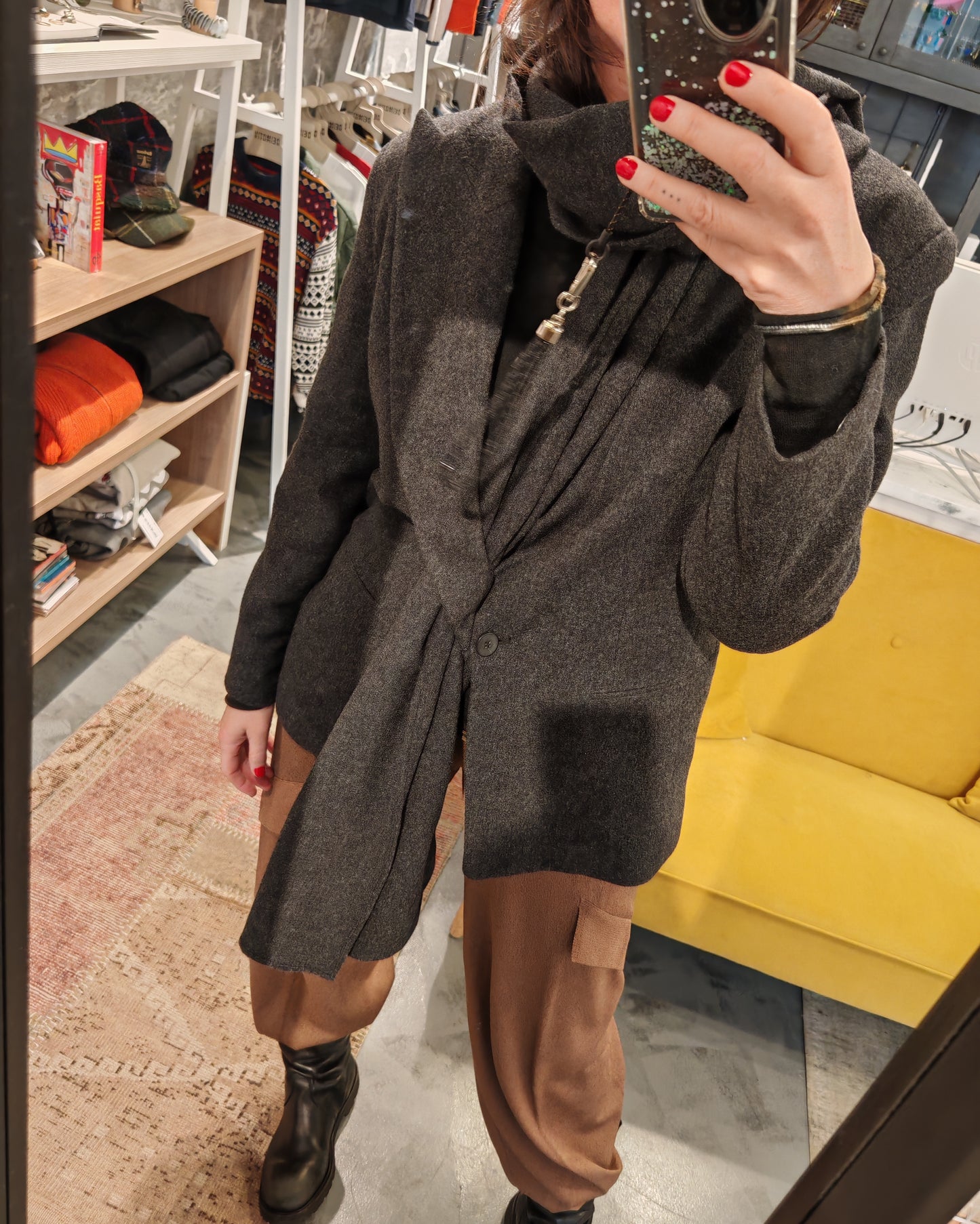 Chaqueta pañuelo lana