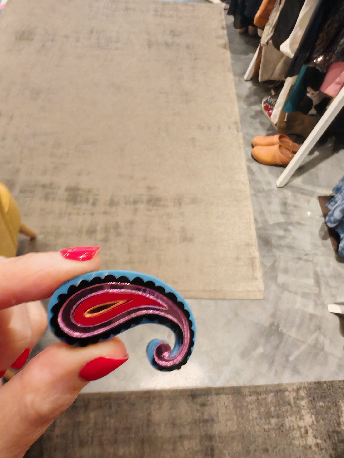 Broche lausett paysley