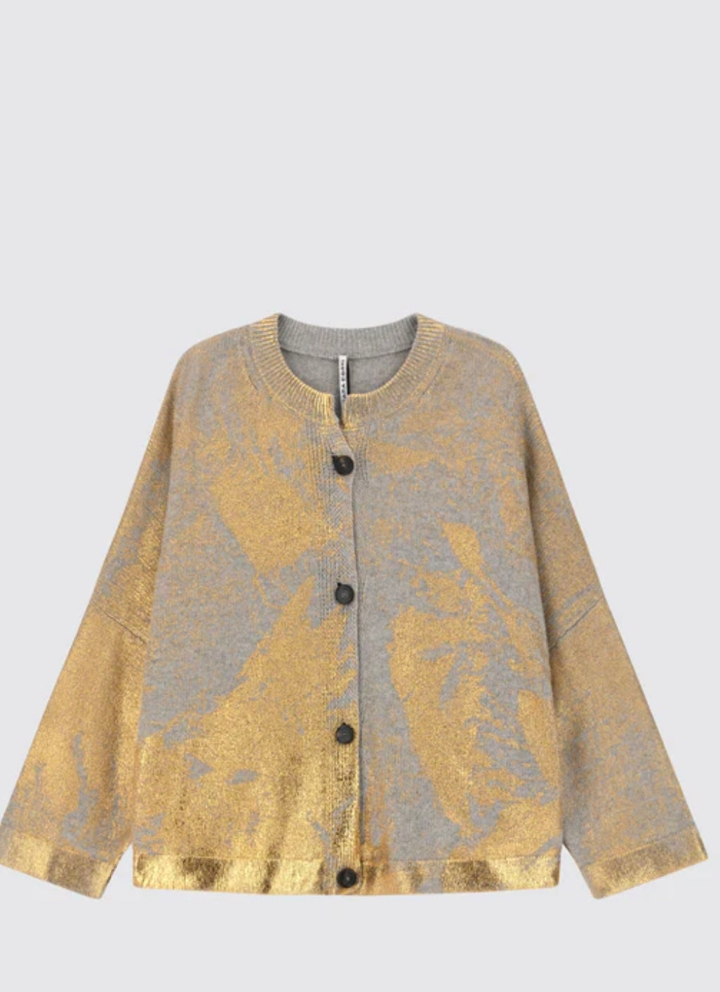 Chaqueta de punto con dorado